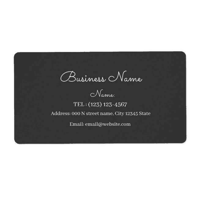  CUSTUMIZED SIMPLE BUSINESS CARD (Front)