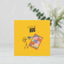 Cut a Rug Invitations & Announcement