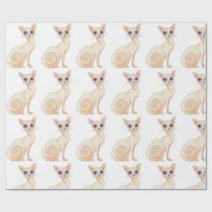 Cut Abyssinian Cat Wrapping Paper