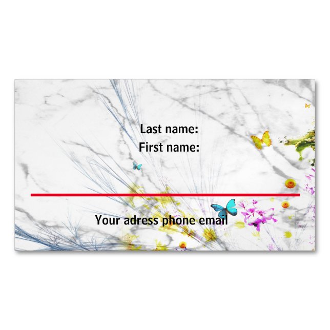 cut and classic Magnet Card four your busness (Front)