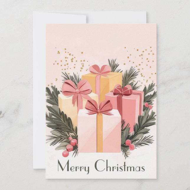 Cut and festive Holiday Greeting Card (Front)
