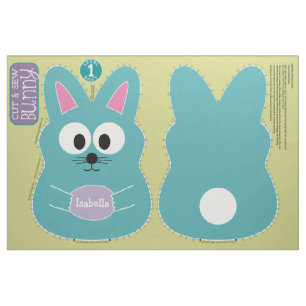Cut and Sew Customised Easter Bunny Stuffed Animal Fabric