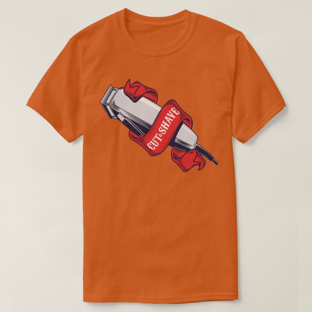 Cut and Shave T-Shirt (Design Front)