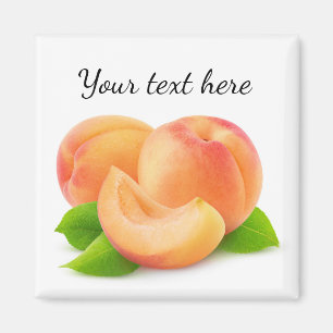 Cut apricots magnet