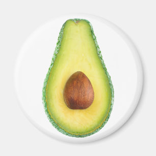 Cut avocado fruit magnet