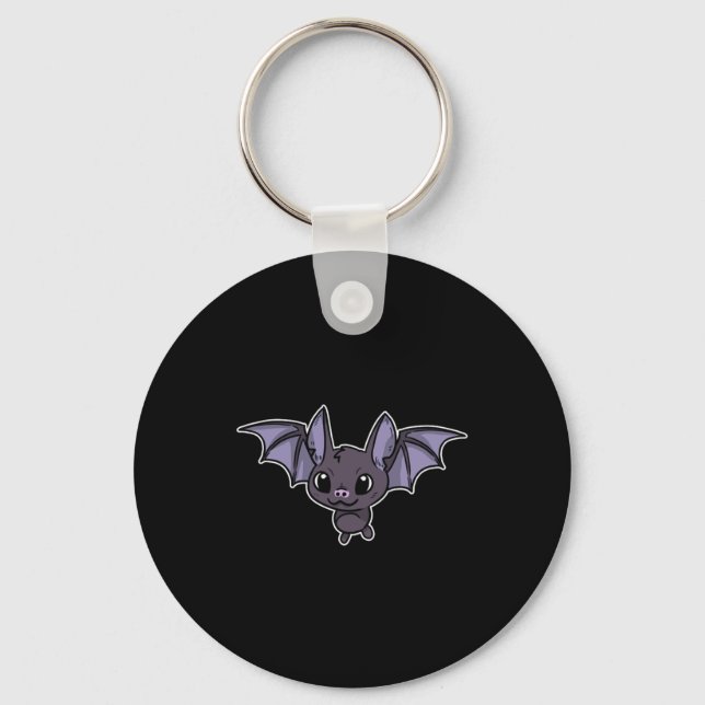 Cut Bat Comic Animal Key Ring (Front)