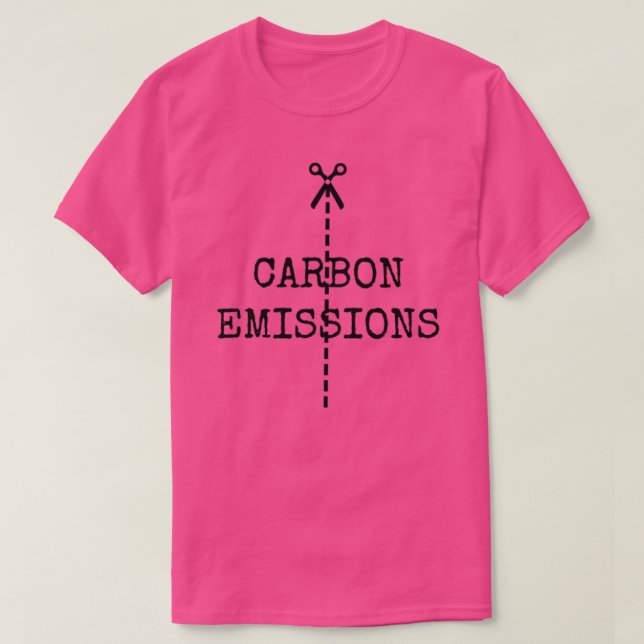 cut carbon emissions 1 T-Shirt (Design Front)