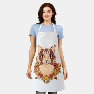 Cut cat lover apron