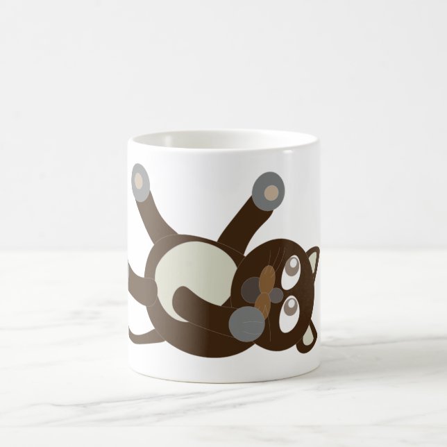cut cat Mug (Center)