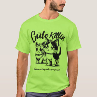 cut cat T-Shirt