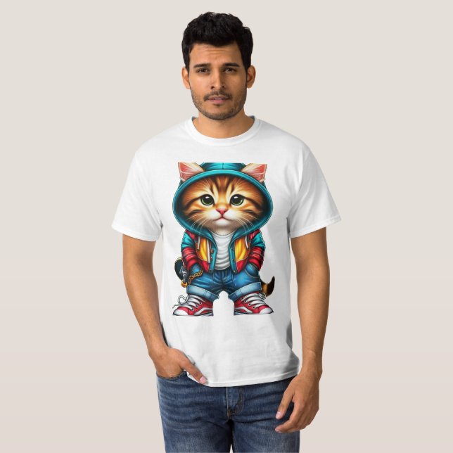 cut cat T-Shirt (Front Full)