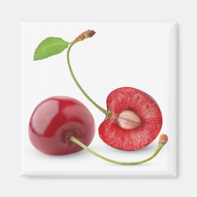 Cut cherries magnet (Front)