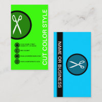 CUT COLOR STYLE bubbles Business Card