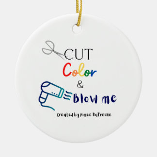 Cut, Colour, & Blow Me Christmas Ornament