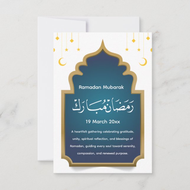 Cut Eid Mubarak Card  (Front)