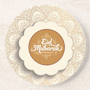 Cut Eid Mubarak Coaster