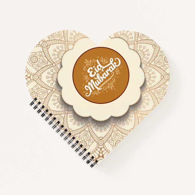 Cut Eid Mubarak Notebook (Front)