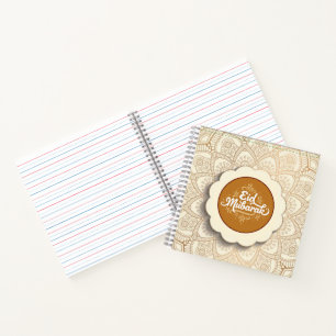 Cut Eid Mubarak Notebook