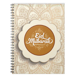 Cut Eid Mubarak Notebook