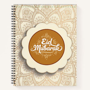 Cut Eid Mubarak Notebook