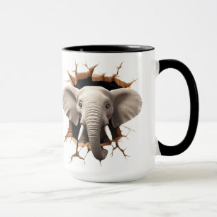 Cut Elephant background Mug
