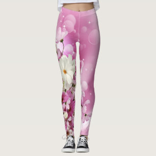 cut flowers bouquet pink leggings