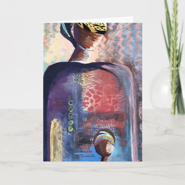 Cut from the same cloth - Blank inside greeting  Card (Front)