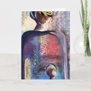 Cut from the same cloth - Blank inside greeting  Card