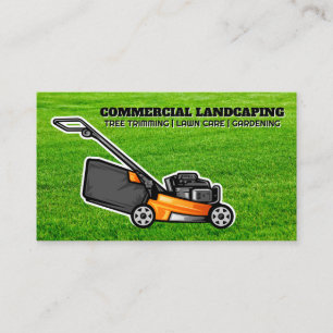 Cut Grass   Lawnmower   Landscape Business Card