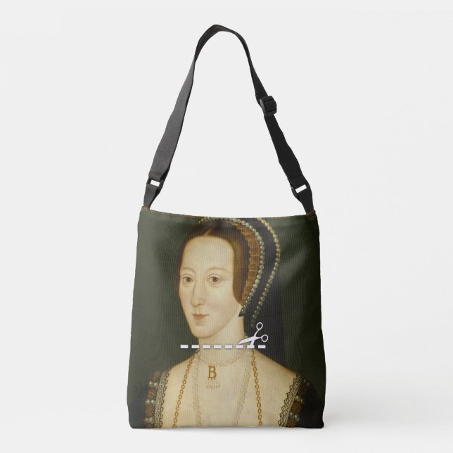 Cut Here - Anne Boleyn Crossbody Bag (Back)