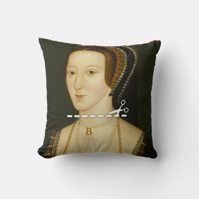 Cut Here - Anne Boleyn Cushion (Front)