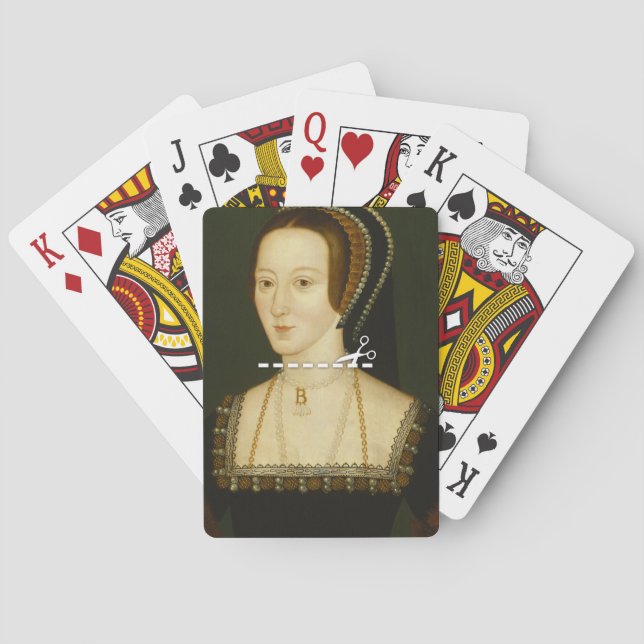 Cut Here - Anne Boleyn Playing Cards (Back)