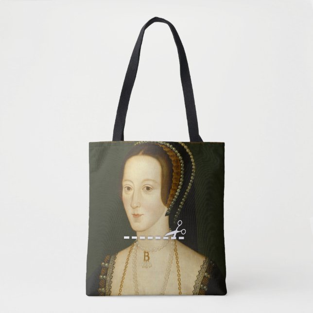Cut Here - Anne Boleyn Tote Bag (Front)
