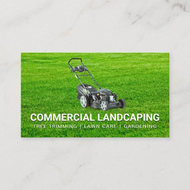 Cut Lawn | Lawn Mower Business Card (Front)
