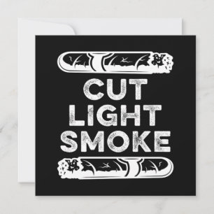 Cut Light Smoke Cigar Tobacco Humidor Cigars Gift Invitation