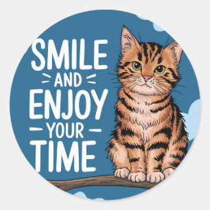 Cut lover classic round sticker