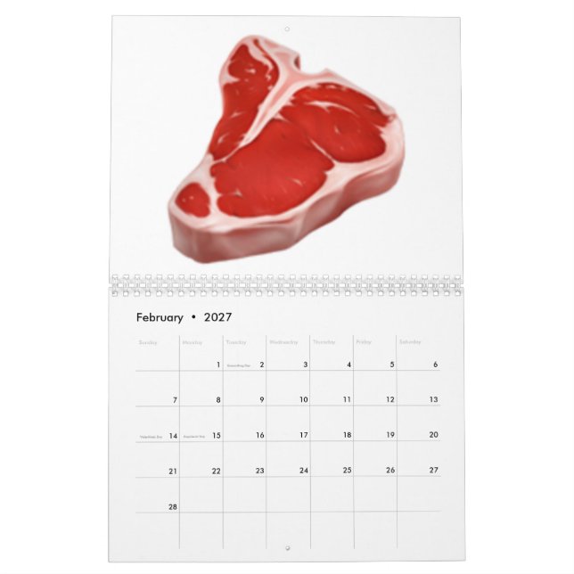 Cut of Meat - Emoji Calendar (Feb 2027)