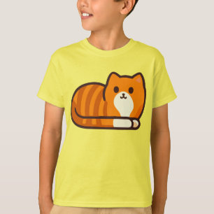 Cut Orange Cat T-Shirt