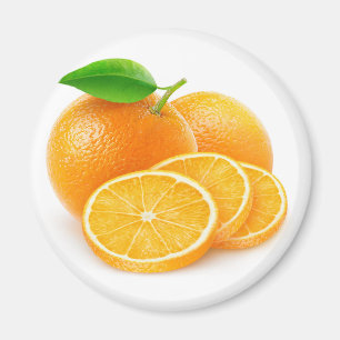 Cut oranges magnet