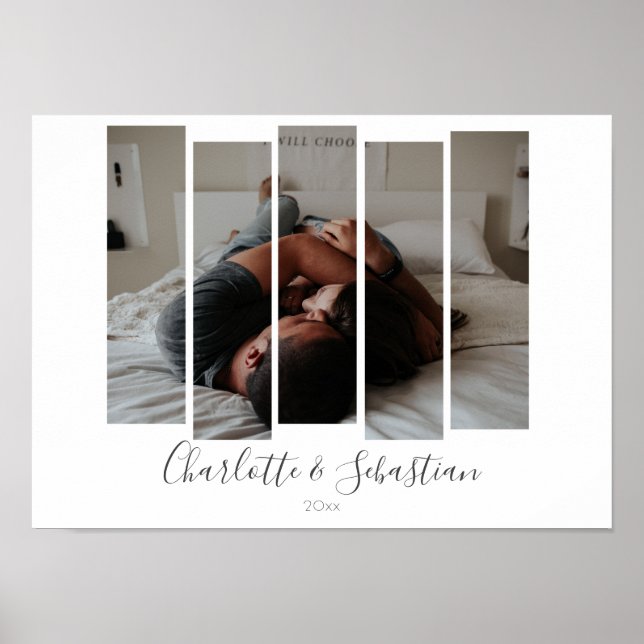 Cut Out Frame Personalised Photo and Text Custom Poster (Front)