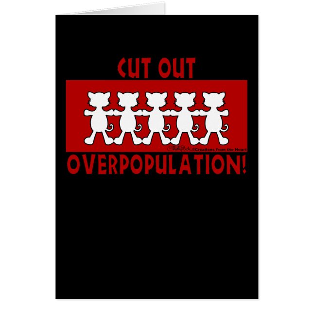 Cut Out Overpopulation! Cats (Front)