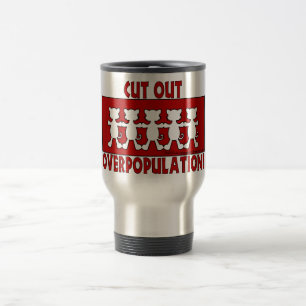 Cut Out Overpopulation! Cats Travel Mug