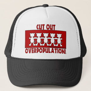 Cut Out Overpopulation! Cats Trucker Hat