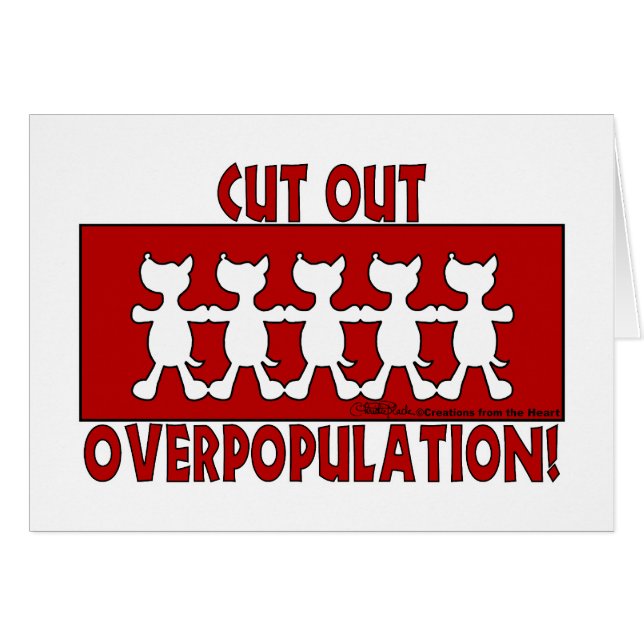 Cut Out Overpopulation! Dogs (Front Horizontal)