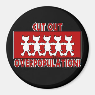 Cut Out Overpopulation! Dogs Magnet
