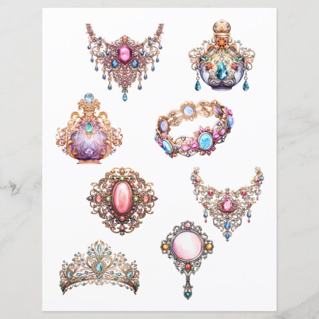 Cut out Rococo Jewellery (Front)