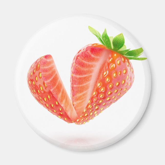 Cut out strawberry magnet (Front)