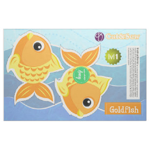 Cut & Sew Customisable Goldfish - Easy DIY Project Fabric