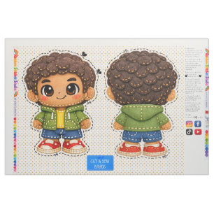 Cut & Sew plushie kids sewing for beginners Fabric