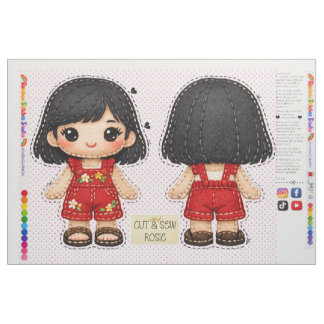Cut & Sew plushie kids sewing for beginners Fabric